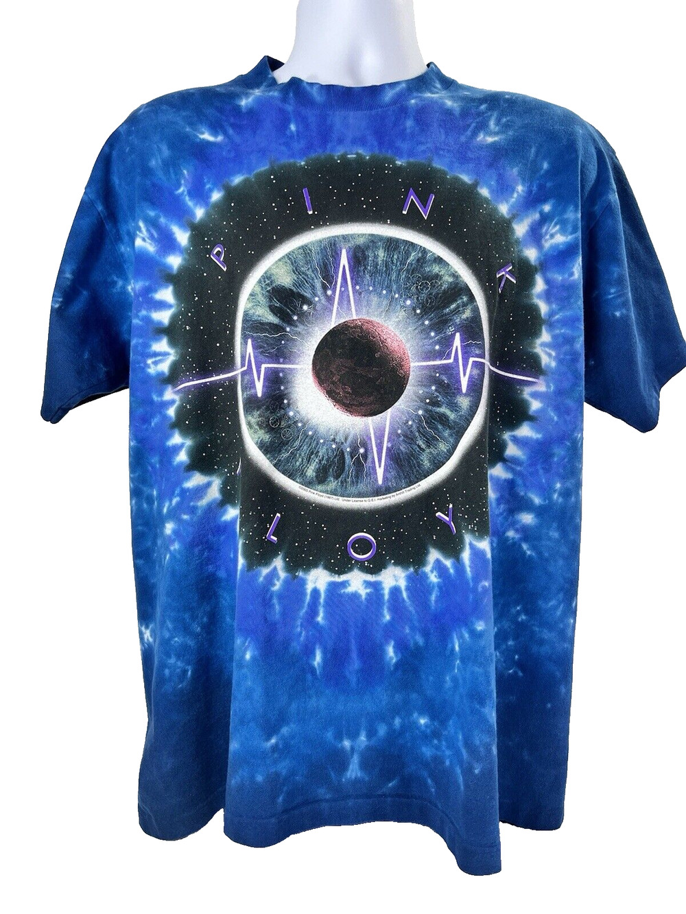 Rare 2005 AOP Pink Floyd Pulse Liquid Blue Tag Single Stitch Made In USA Size L